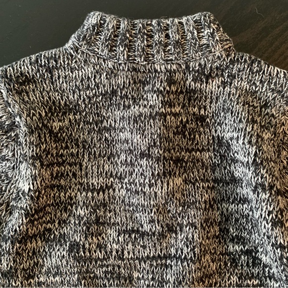 Unisex 24 Months CARTER’S Black White Marl Rag Sweater Pullover Half Zip EXC - Picture 9 of 15